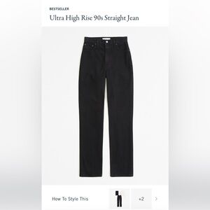 Abercrombie black jeans